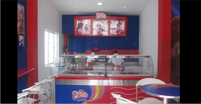 Crem Helado-Retail Solutions-Dise&ntilde;o Producci&oacute;n Montaje / Artes Aldas Brand